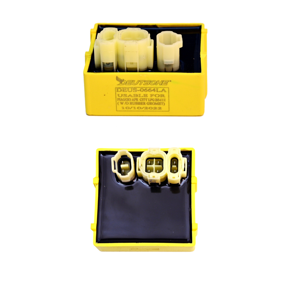 Deutsche CDI unit for Piaggio Ape City LPG BS-III (W/O Rubber Gromet)