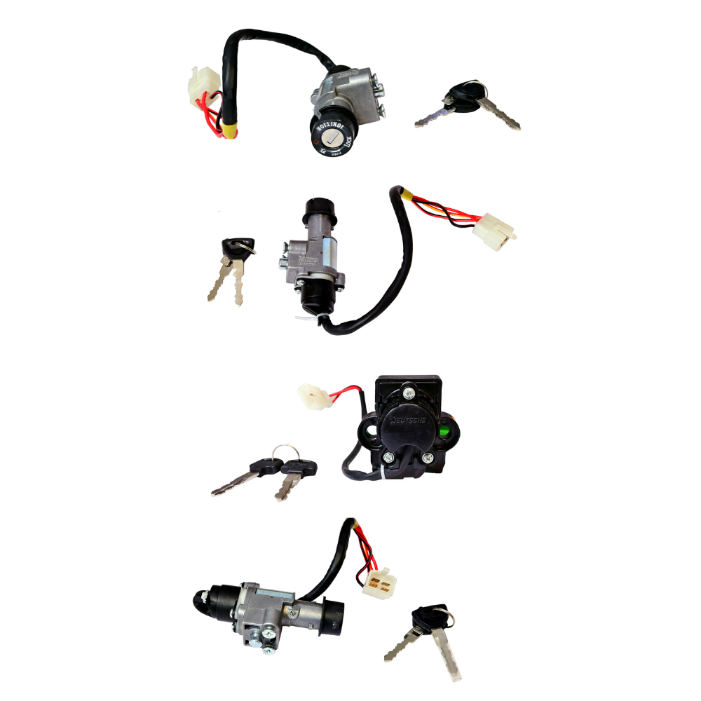 Deutsche Ignition Cum Steering Lock For Hero Passion Pro BS-VI (4 Wire)