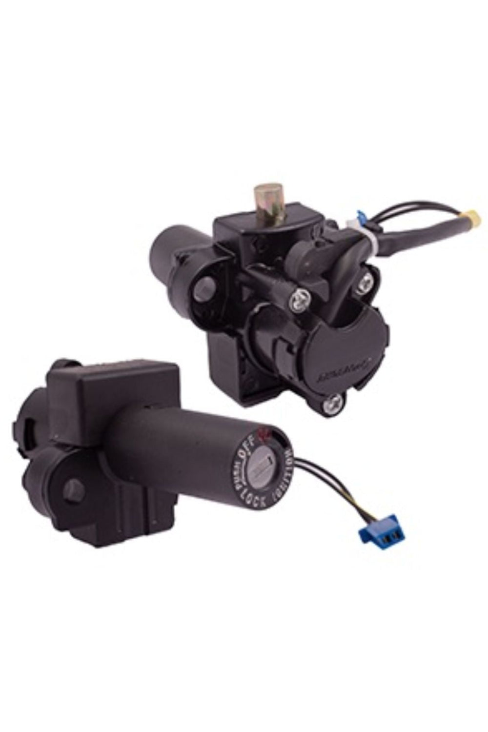 Ignition Cum Steering Lock For (2 Pin Female Coupler) E-Rickshaw (Wire Length 265 mm)