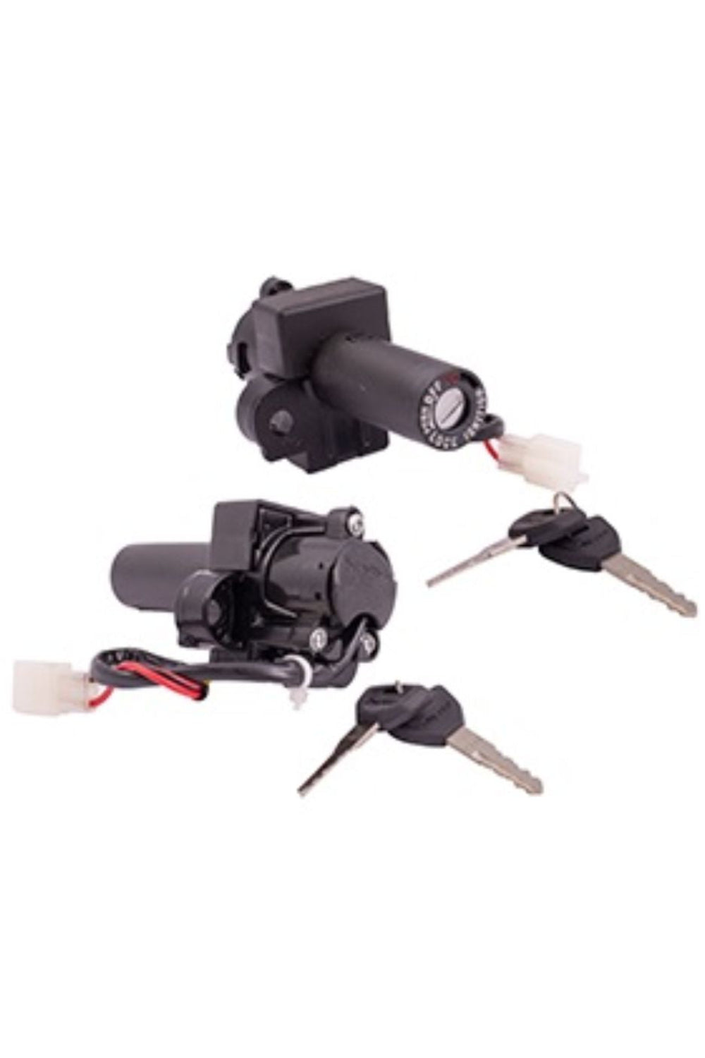 Ignition Cum Steering Lock For (3 Pin Male Coupler) E-Rickshaw (Wire Length 280 mm)