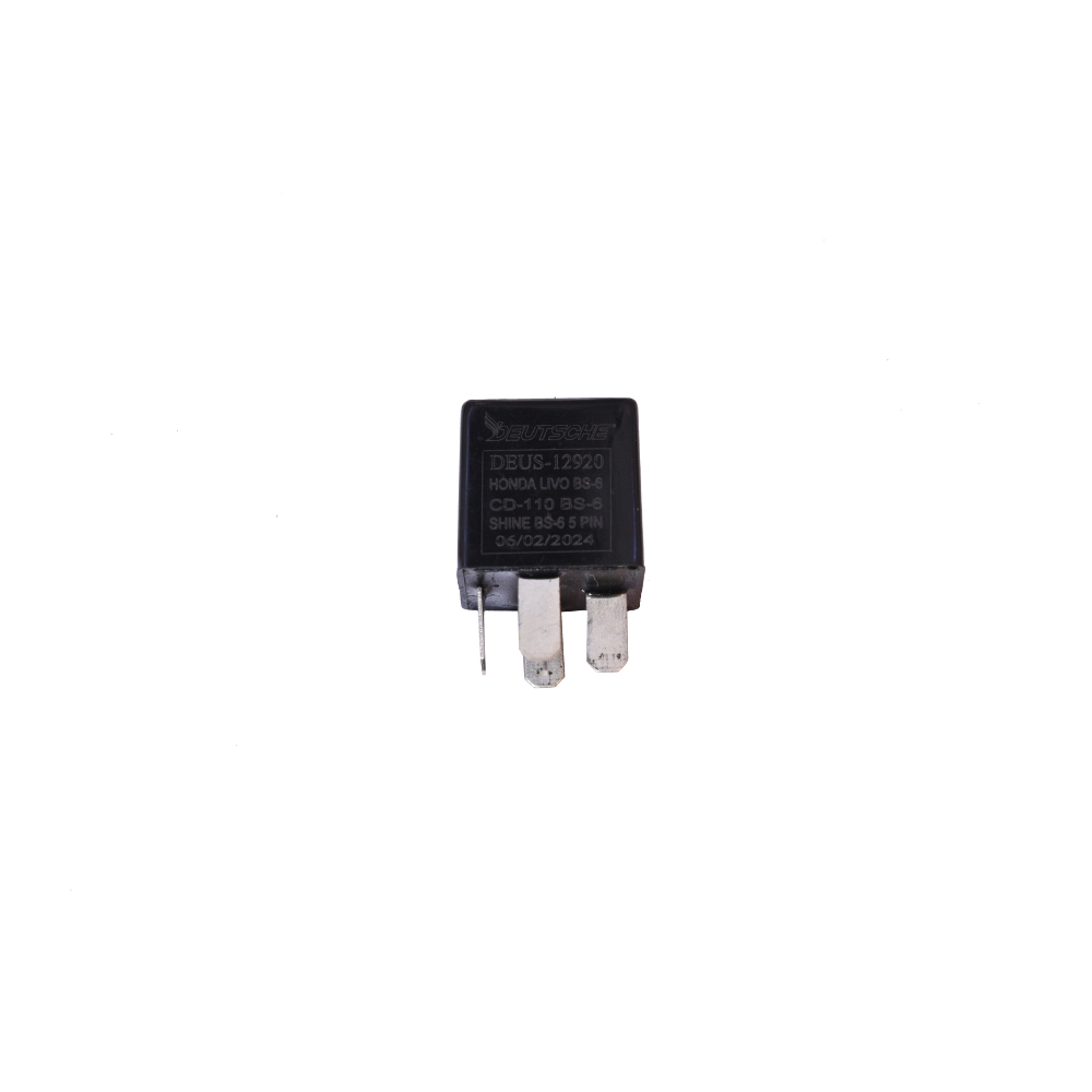 Deutsche Relay For Honda Shine BS-VI 5 Pin (Relay Fuse Box)