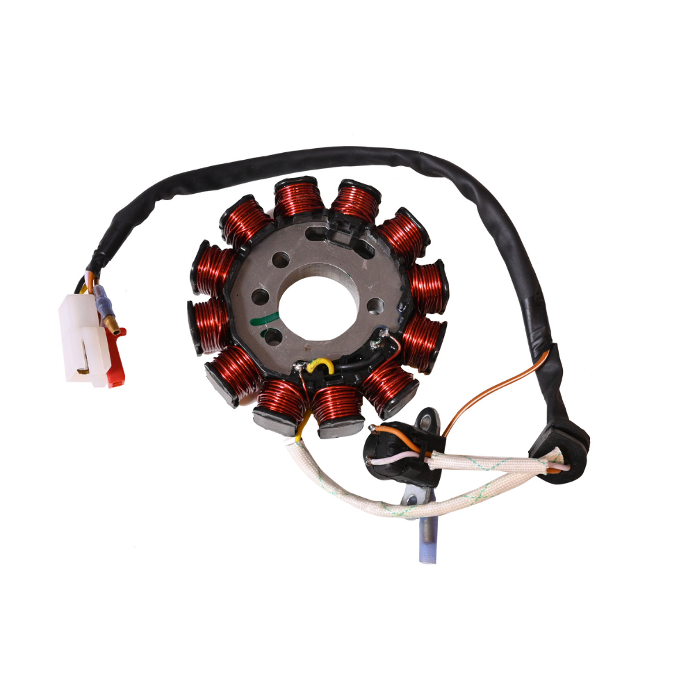 Deutsche Stator / Coil Plate Assly.  TVS Radeon 110 BS-VI (12 Pole) (2021 Model)