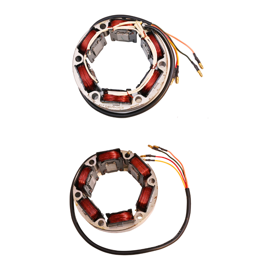 Deutsche Stator / Coil Plate Assly. Royal Enfield Machismo (Four Wire)
