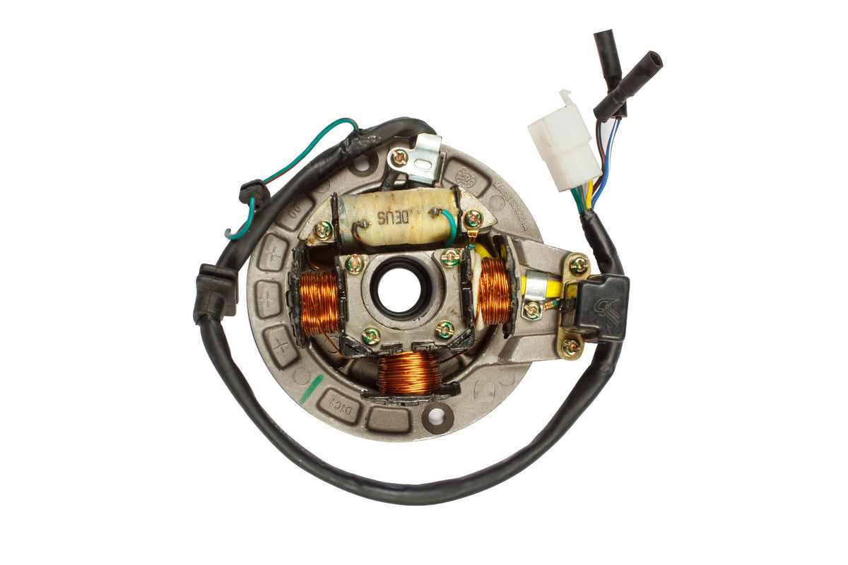 Deutsche Stator / Coil Plate Assly. Hero Splendor+ (L.T. Coil 4 Hole)