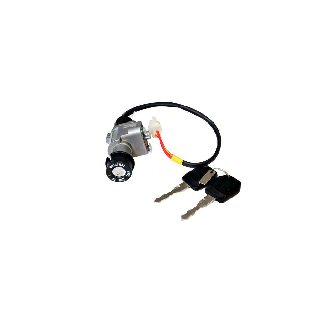 Deutsche Ignition Cum Steering Lock For Hero Glamour BS-VI (2 Pole Wire)