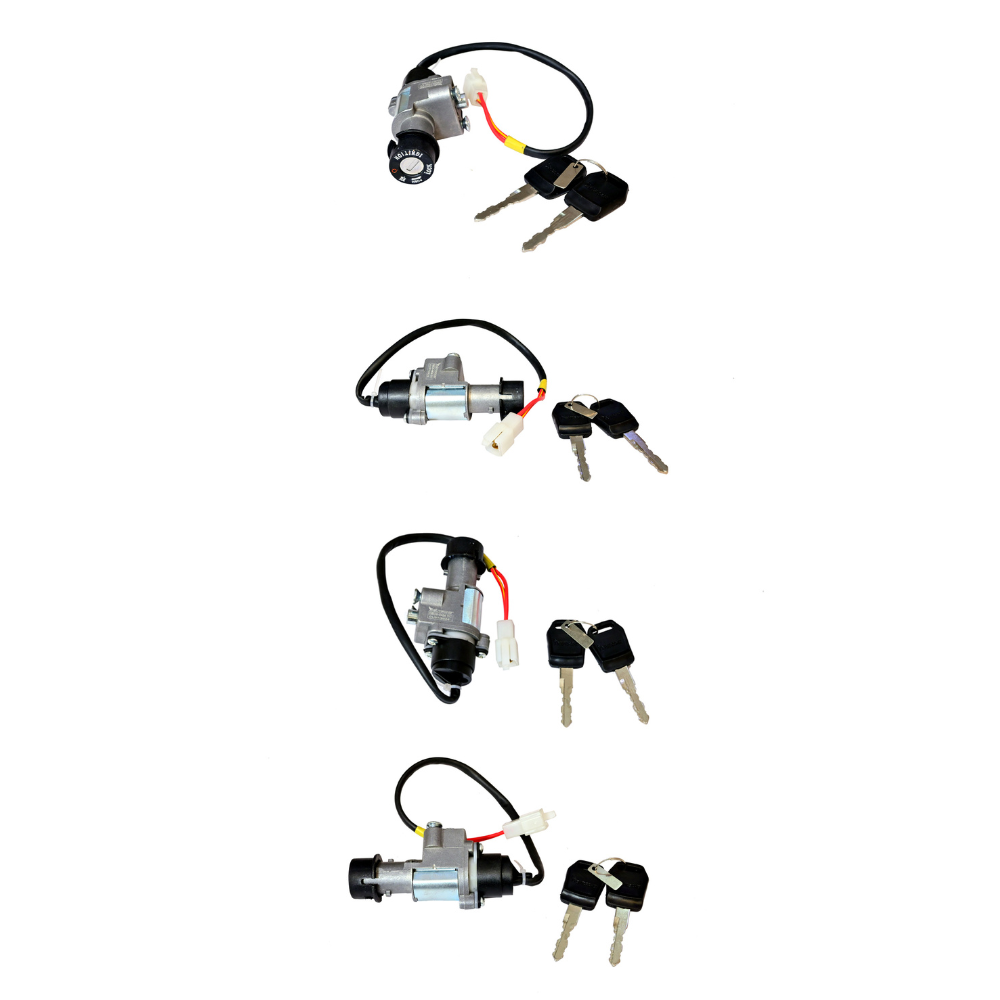 Deutsche Ignition Cum Steering Lock For Hero Glamour BS-VI (2 Pole Wire)