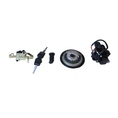 Deutsche Ignition Lock Kit For Hero Glamour Disk Digital (2014 Model) (Set of 4) Consisting of Ignition Cum Steering Lock, Petrol Tank Lock, Seat Lock & Tool Box Lock