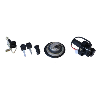 Deutsche Ignition Lock Kit For Hero Glamour Disk Digital (2014 Model) (Set of 4) Consisting of Ignition Cum Steering Lock, Petrol Tank Lock, Seat Lock & Tool Box Lock