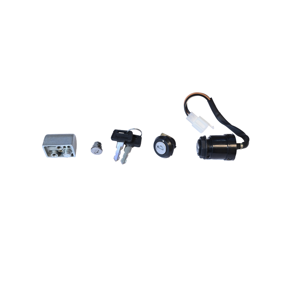 Deutsche Ignition Lock Kit For Bajaj KB-4S (Set of 4) Consisting of Ignition Lock, Handle Lock, Petrol Tank Lid Lock & Tool Box Lock