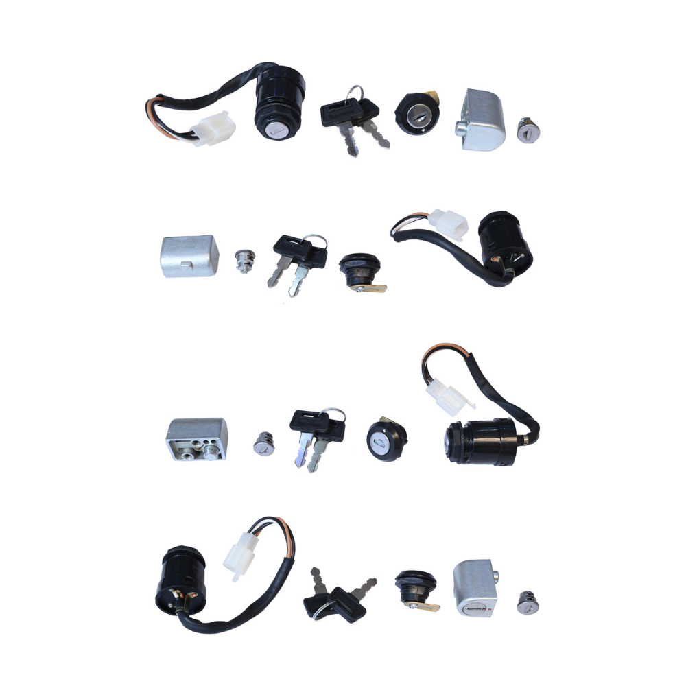 Deutsche Ignition Lock Kit For Bajaj KB-4S (Set of 4) Consisting of Ignition Lock, Handle Lock, Petrol Tank Lid Lock & Tool Box Lock