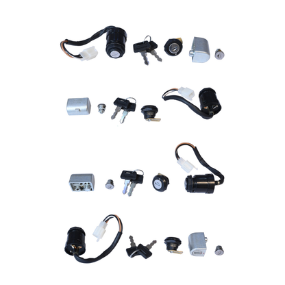 Deutsche Ignition Lock Kit For Bajaj KB-4S (Set of 4) Consisting of Ignition Lock, Handle Lock, Petrol Tank Lid Lock & Tool Box Lock