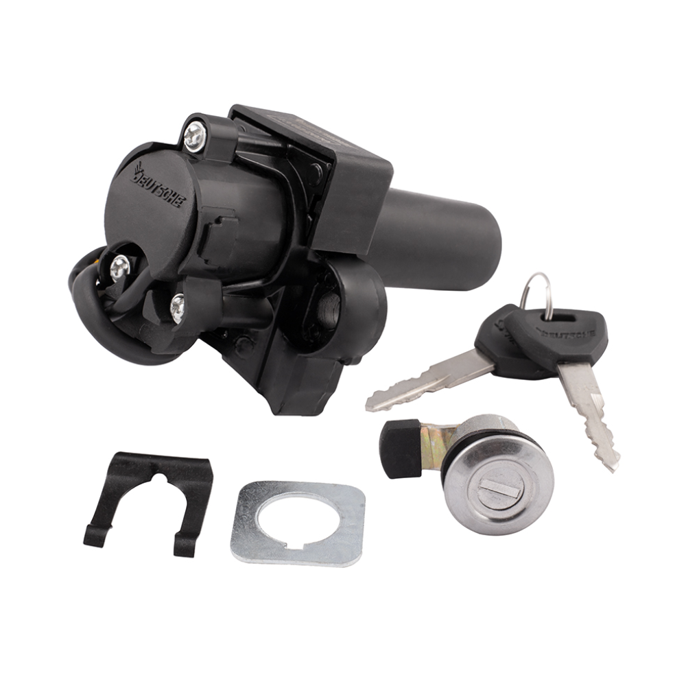 Deutsche Ignition Lock Kit For Hero Splendor Pro (Set of 2) Consisting of Ignition Cum Steering Lock & Petrol Tank Lock