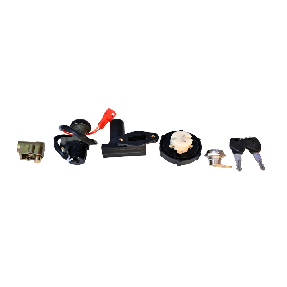 Deutsche Ignition Lock Kit For TVS XL Super 100 BS-IV Self Start (Set of 5) Consisting of Ignition Lock, Handle Lock, Petrol Tank Lock, Tool Box Lock & Seat Lock