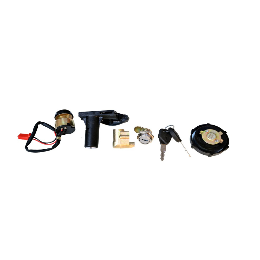 Deutsche Ignition Lock Kit For TVS XL (Set of 3) Consisting of Ignition Cum Steering Lock, Handle Lock & Tool Box Lock